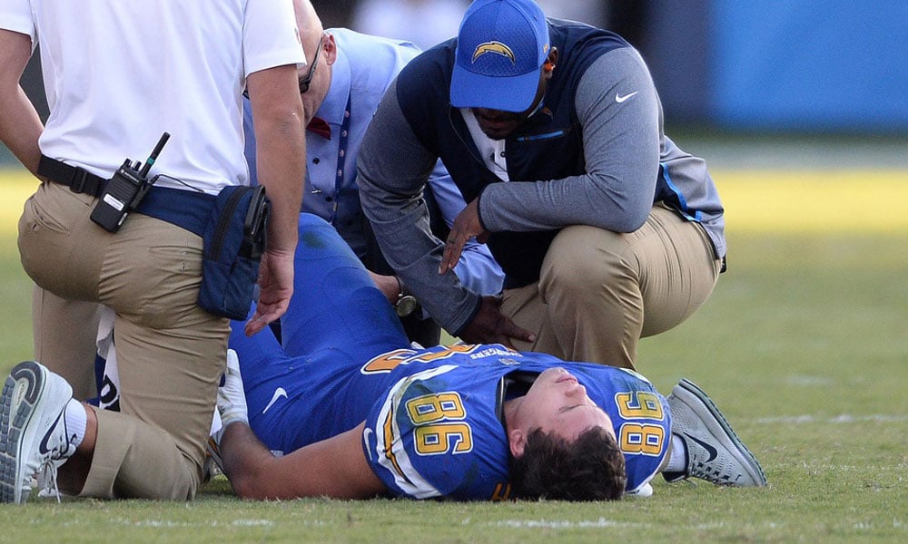 Image result for Hunter Henry torn ACL