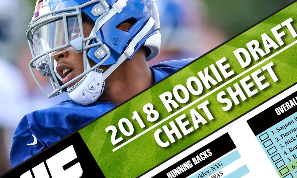 Updated 2018 Dynasty Rookie Draft Cheat Sheet - Dynasty ...