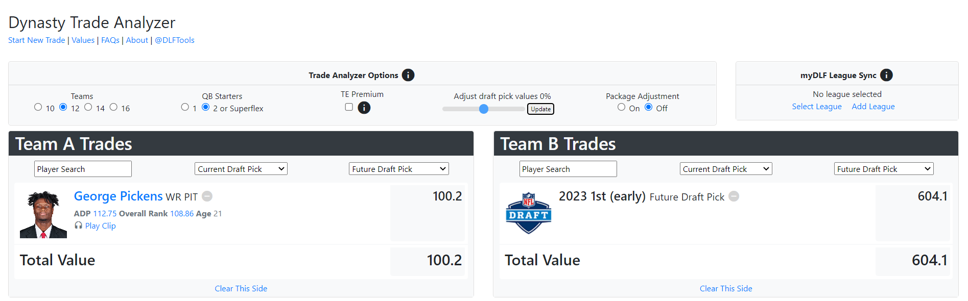 Dynasty Price Check, Trade Values, and Superflex Dynasty ADP