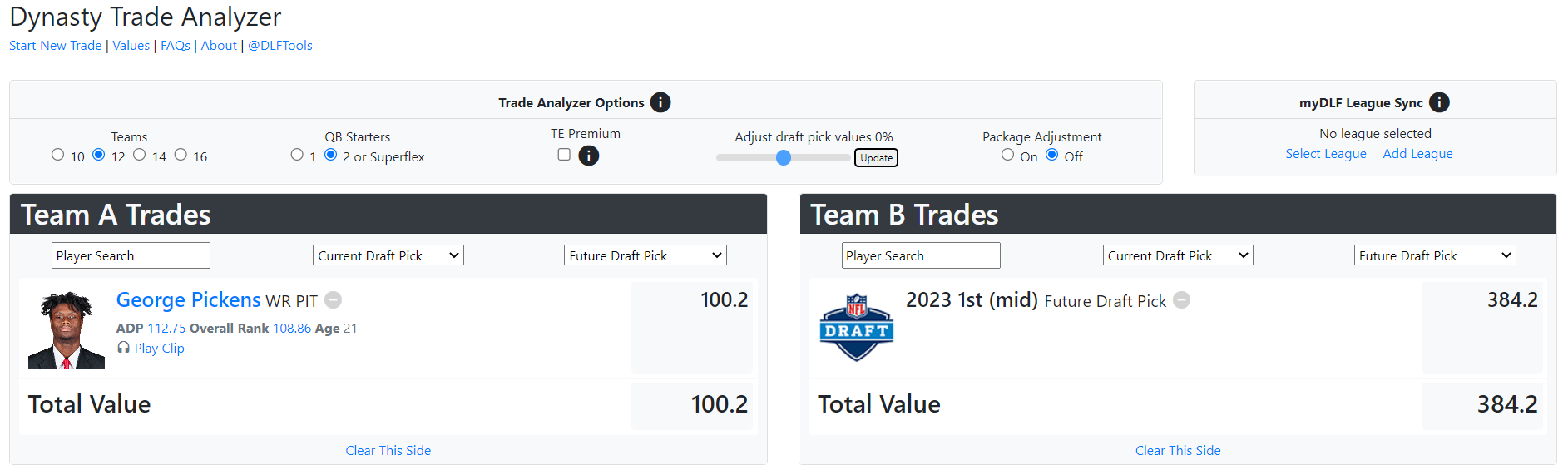 Dynasty Price Check, Trade Values, and Superflex Dynasty ADP