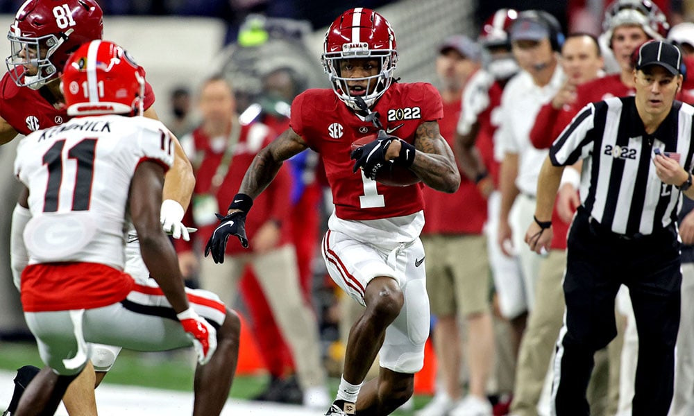 Alabama wide receiver Jameson Williams declares for NFL draft