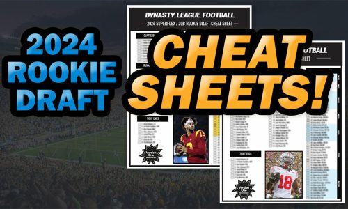 2024 dynasty fantasy football rookie draft cheat sheets available now!